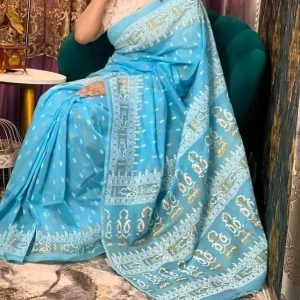 💥প্রিমিয়াম কোয়ালিটর হাফ সিল্ক শাড়ি💥