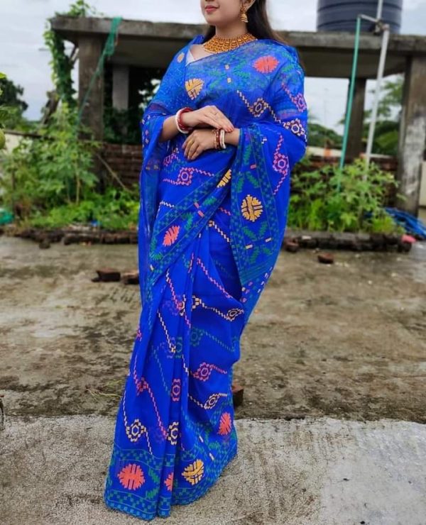 💥প্রিমিয়াম কোয়ালিটর হাফ সিল্ক শাড়ি💥