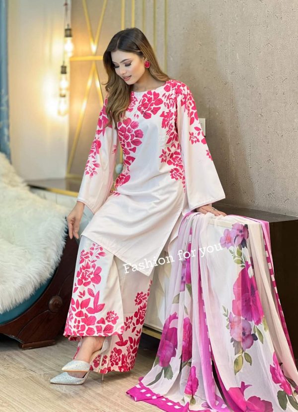 ক্রিন প্রিন্টের থ্রি পিস