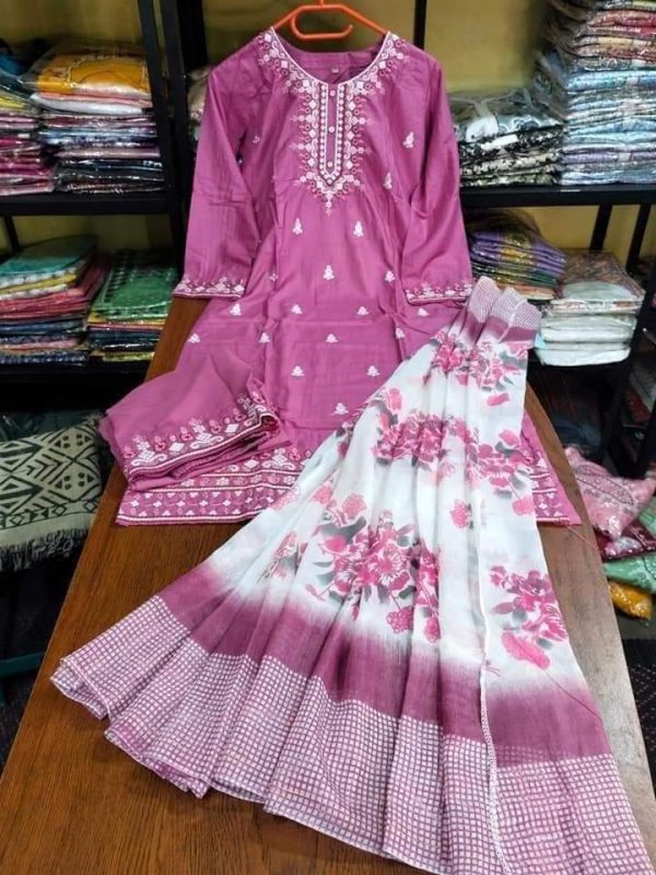 নিউ ইন্ডিয়ান ডিজাইনের থ্রি পিস
