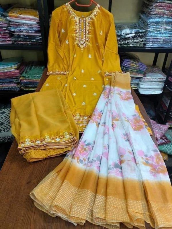 নিউ ইন্ডিয়ান ডিজাইনের থ্রি পিস