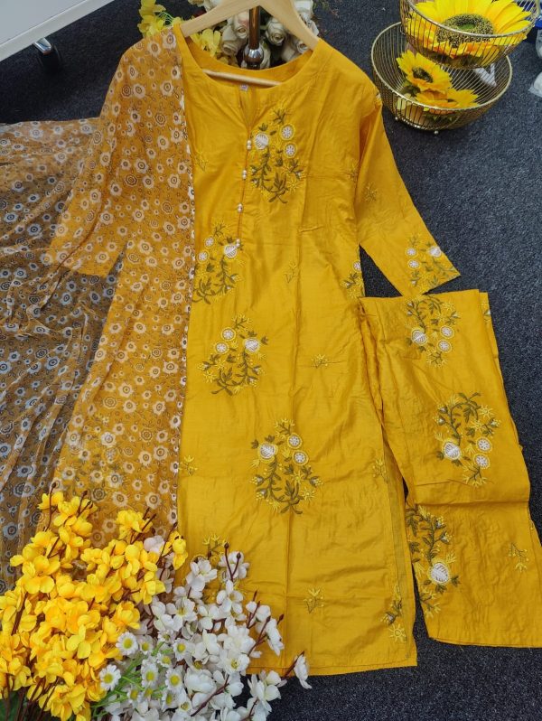 নিউ পাকিস্তানি ডিজাইনের থ্রি পিস - Image 3