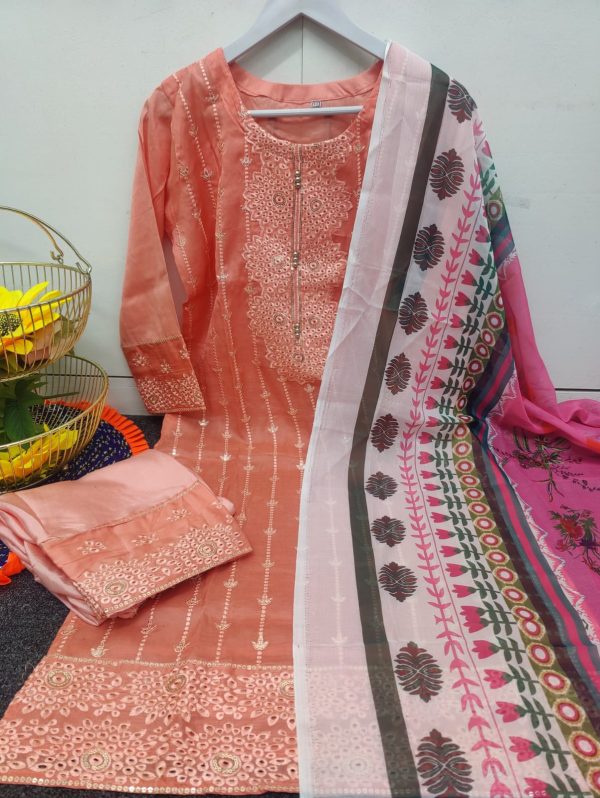 পাকিস্তানি পার্টি রেডি থ্রি-পিস - Image 3