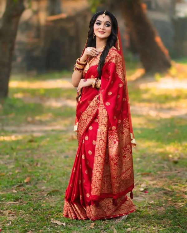 প্রিমিয়াম জাপানি সিল্ক শাড়ী(সাথে ব্লাউজ পিস)