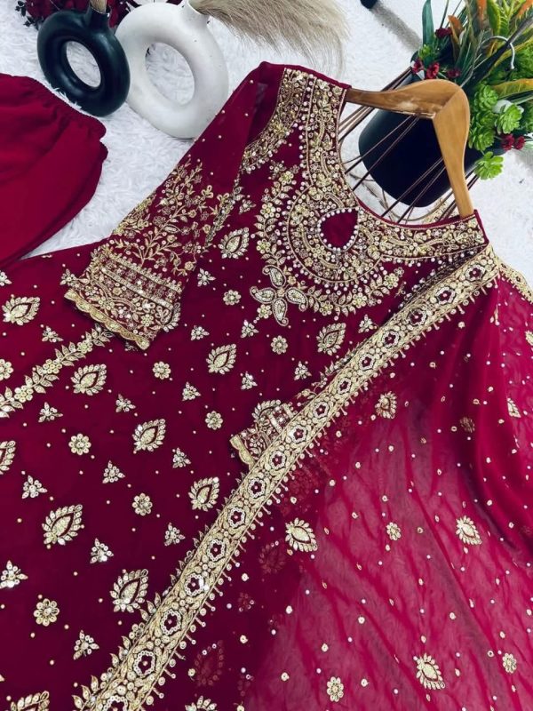 Indian Georgette 3pis