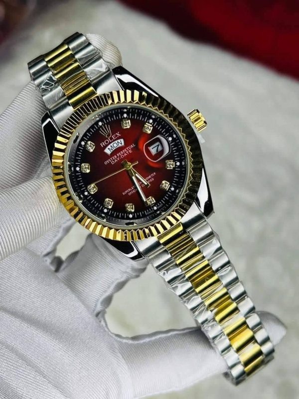 Rolex Quartz Movement Stainless Steel Analog Watch for Men