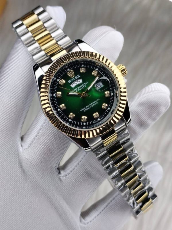 Rolex Quartz Movement Stainless Steel Analog Watch for Men