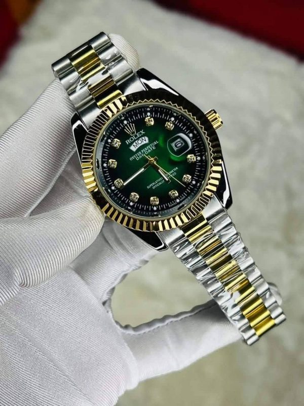 Rolex Quartz Movement Stainless Steel Analog Watch for Men
