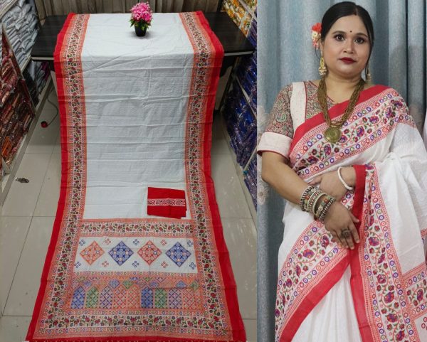 প্রিমিয়াম হাফ সিল্ক শাড়ি